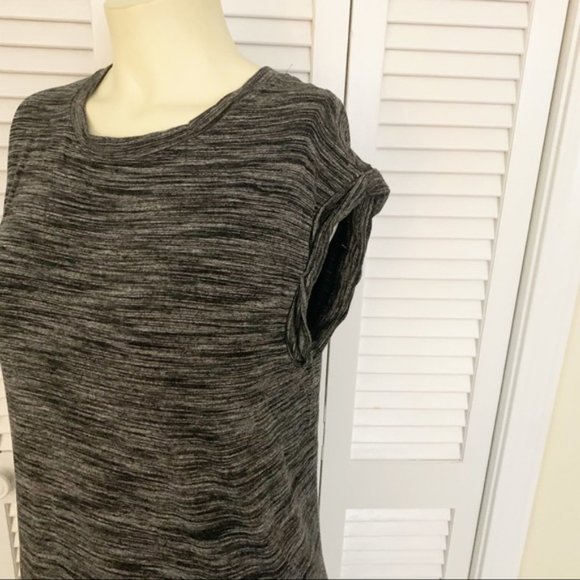 Anthropologie Cloth & Stone Melange Gray T-Shirt Dress Size MP - Picture 3 of 13